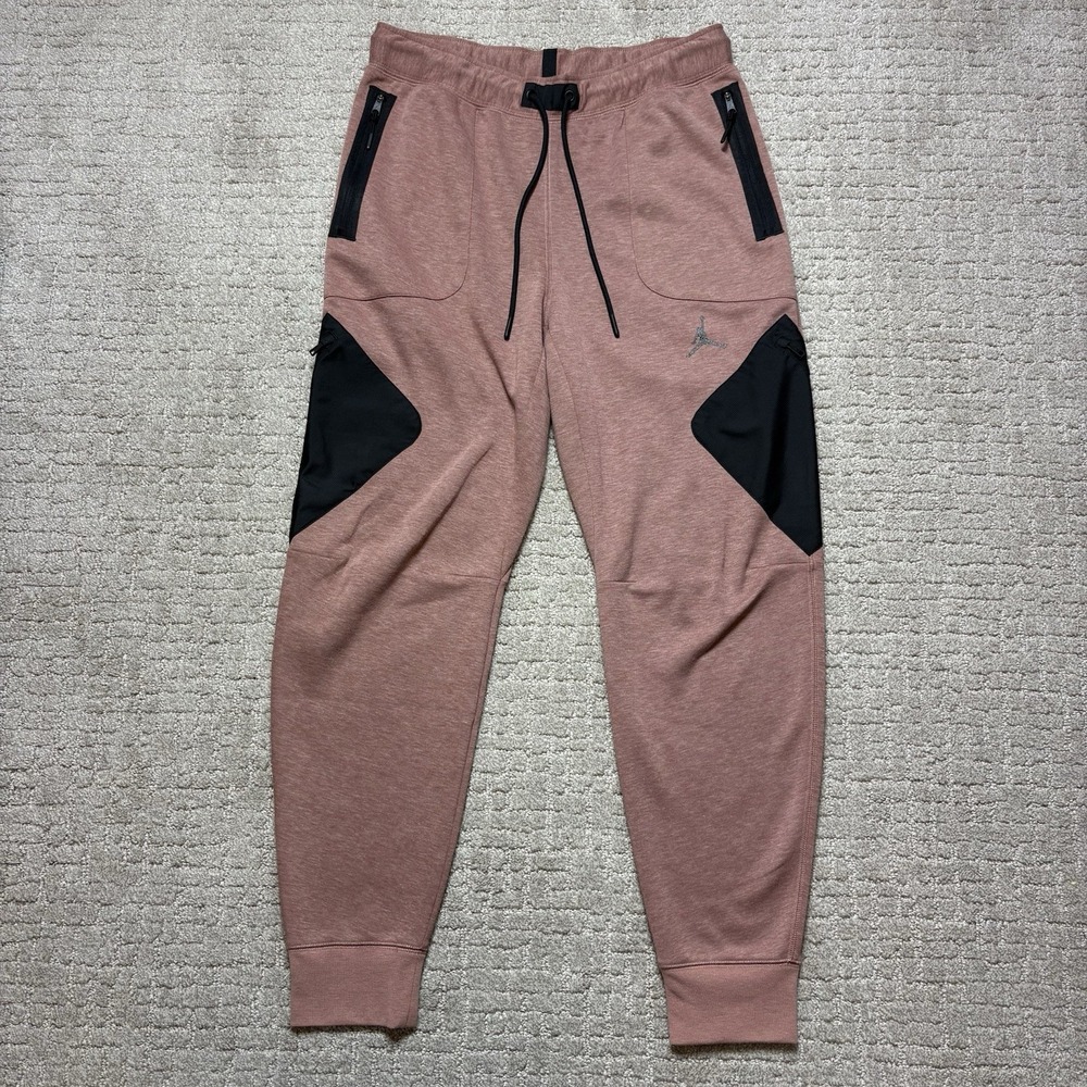 Nike Air Jordan Dri-Fit Jogger Pants  Men's Size Medium Slim Fit DJ0873-668 Rose